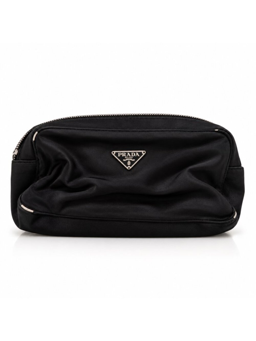 Prada Tessuto Nylon Cosmetic Pouch Black